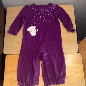 Gymboree Purple Onesie with Star Pattern